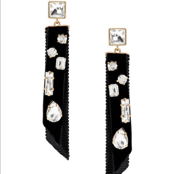Banana Republic Jewelry - NIB banana republic Velvet Jeweled Earrings $68